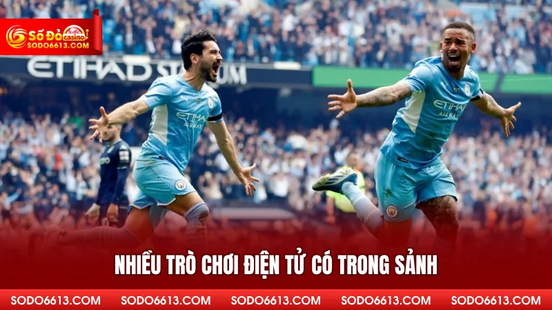 Nhiều trò chơi điện tử có trong sảnh